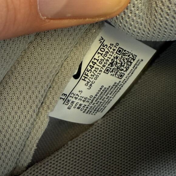 Nike Dunk Low Retro sneakers Mens 13 Light Smoke Grey White HF5441-105 NEW - Picture 9 of 11